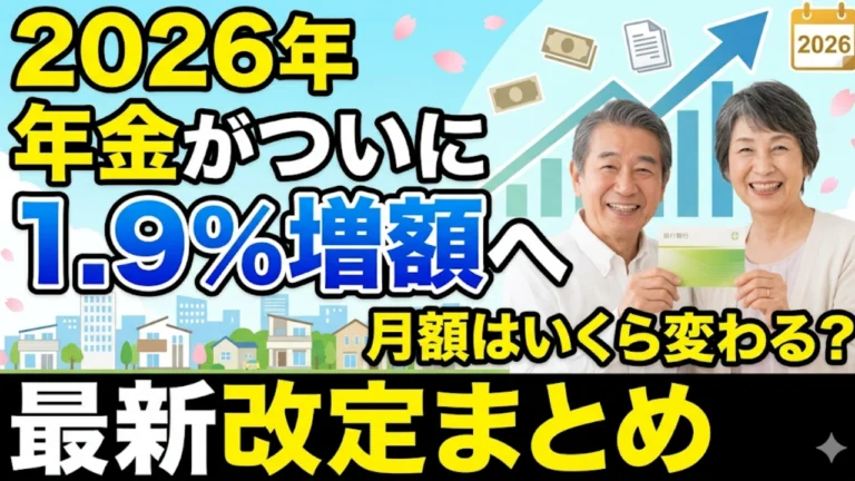 2026年年金 1.9％増額