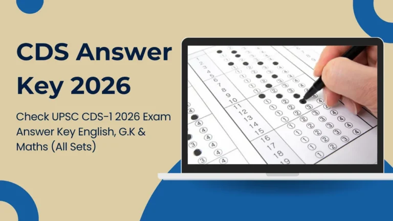 CDS Answer Key 2026