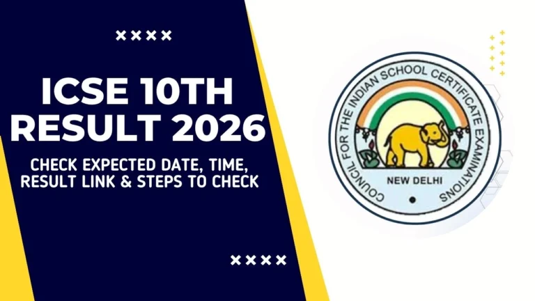 ICSE 10th Result 2026