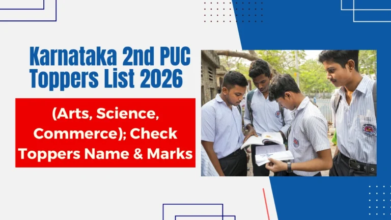 Karnataka 2nd PUC Toppers List 2026