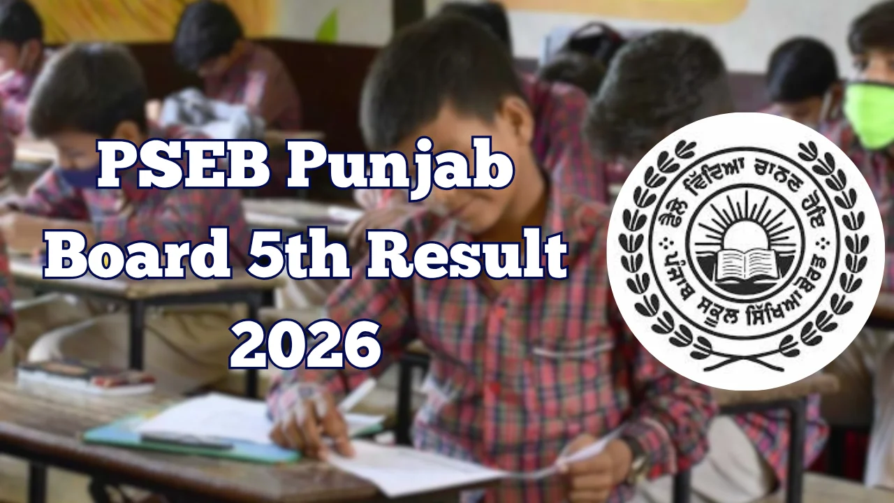 PSEB Punjab Board 5th Result 2026