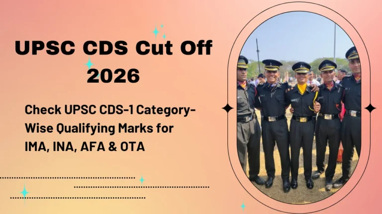 UPSC CDS Cut Off 2026