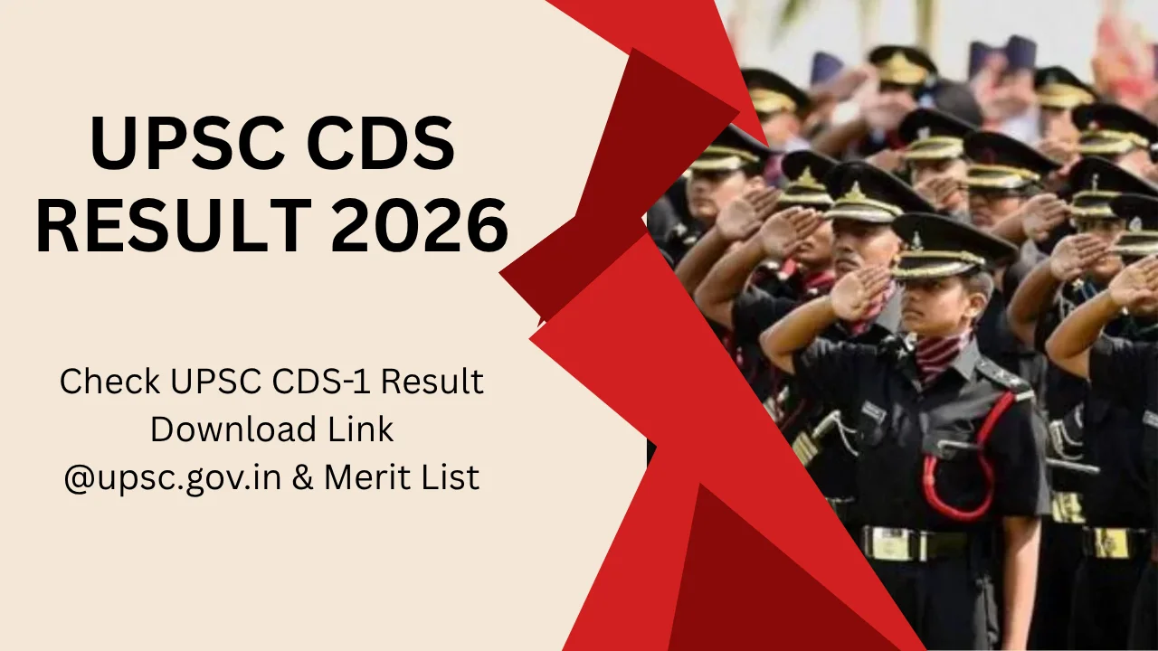 UPSC CDS Result 2026