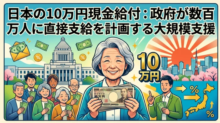 日本の10万円現金給付