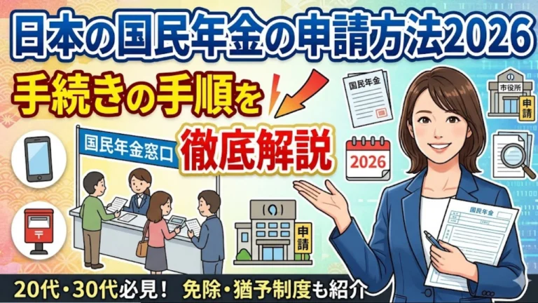 日本の国民年金の申請方法2026
