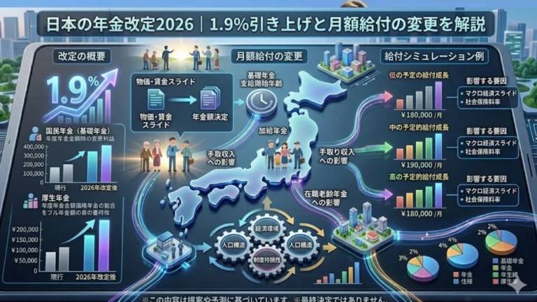 日本の年金改定2026