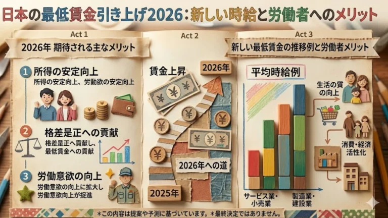 日本の最低賃金引き上げ2026